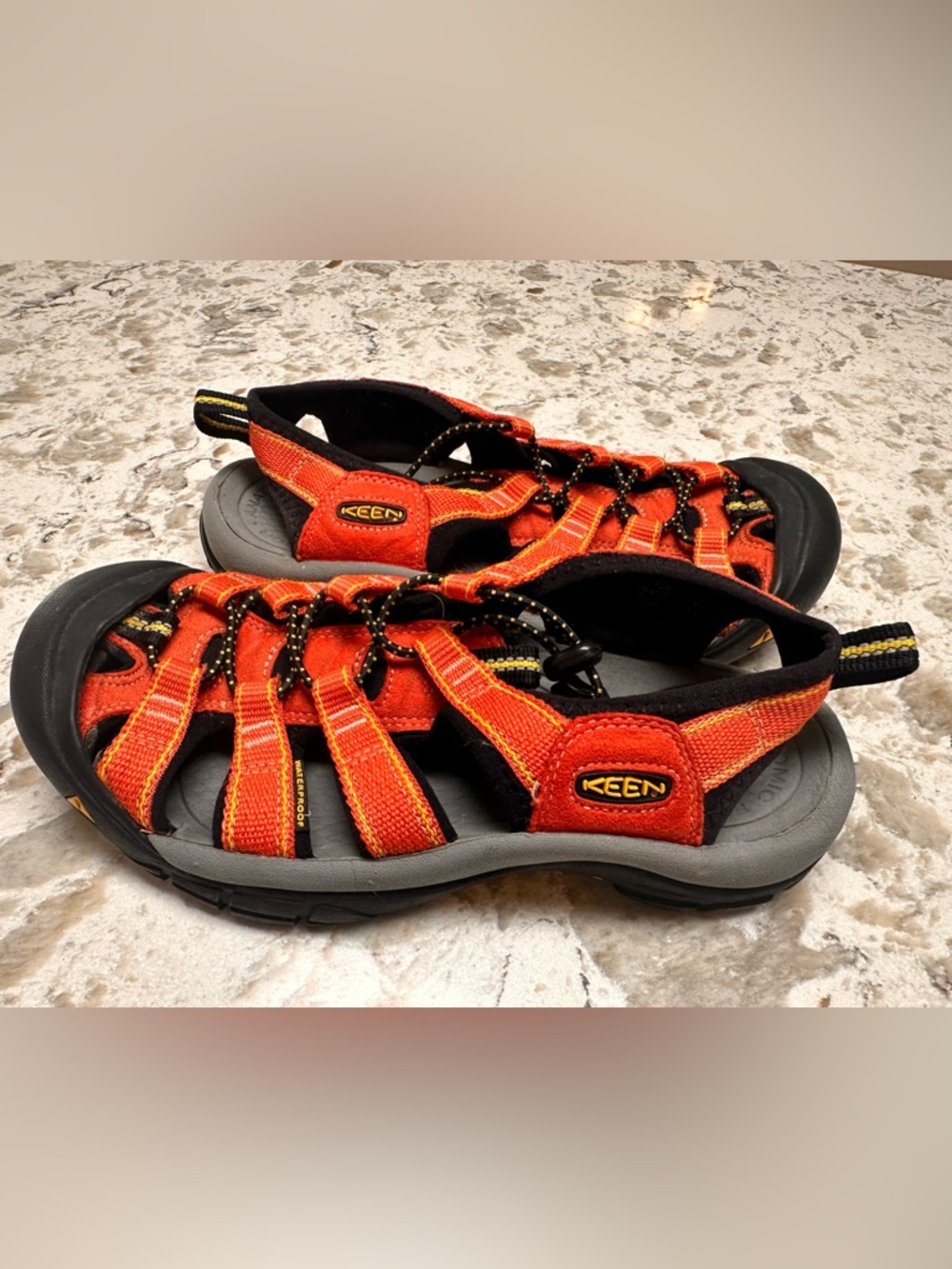 Keen Kids Orange and Black Outdoor Water Sandals